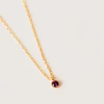 Ruby mini zirconia necklace