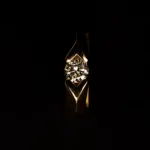 Anel Solitário Homem em ouro e diamante Rubel roque jewels