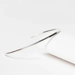 Pulseira Escrava Minimalista Cravada Pedras Pretas