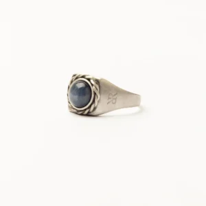 Men's Solitaire Ring Natural Stone Cyanite