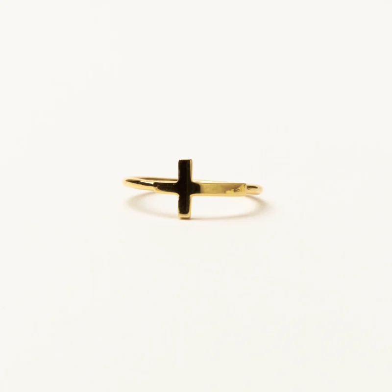 Men's Cross Ring 925 Silver