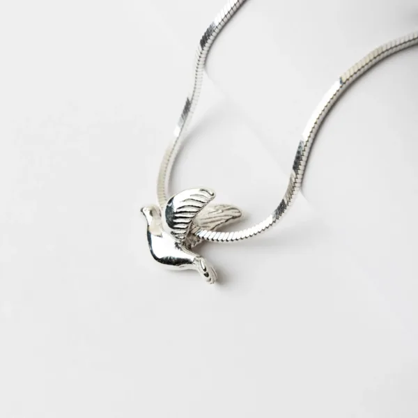 925 Silver Man Dove Necklace