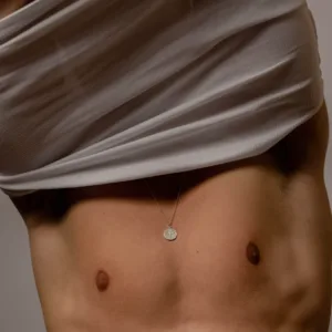 Colar Masculino Medalha Espirito Santo em prata 925