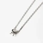 Colar Prata 925 Arame Farpado Homem ouro branco