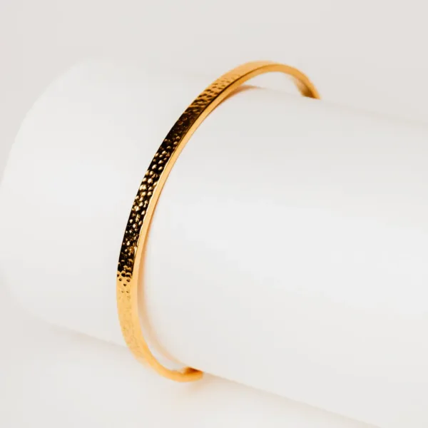 Hammered Slave Man Bracelet 925 Silver