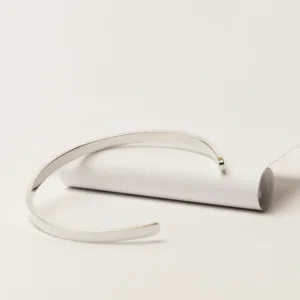 Pulseira Homem Escrava Minimalista Prata 925 verso