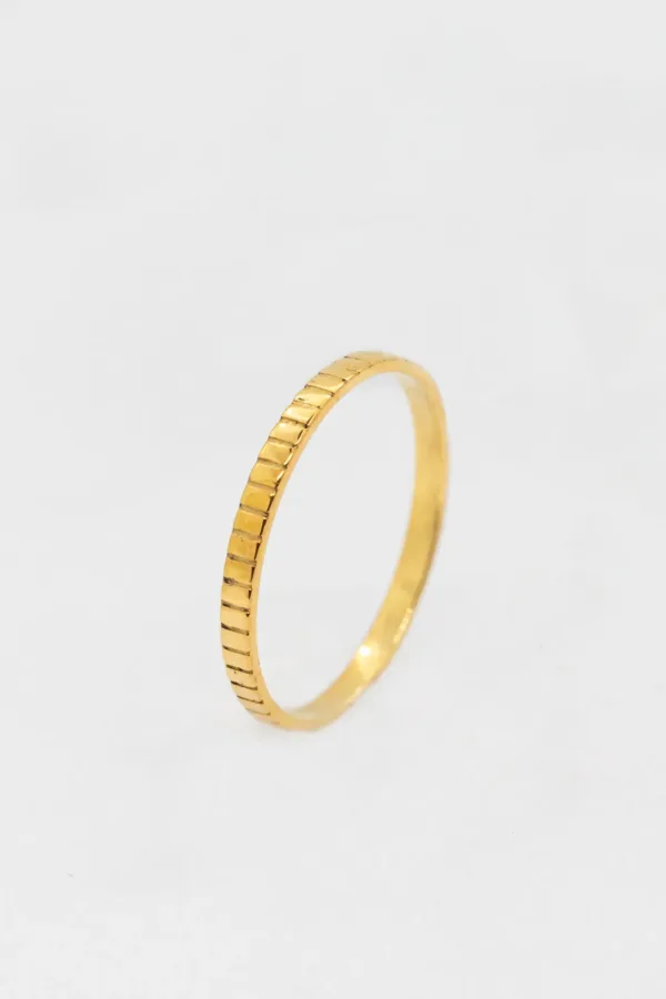 anel em prata banhado a ouro para homem