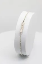 pulseira em prata com relevo para homem