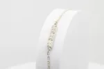 pulseira para homem em prata com relevo