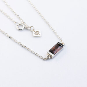 Colar Obsidian Prata 925