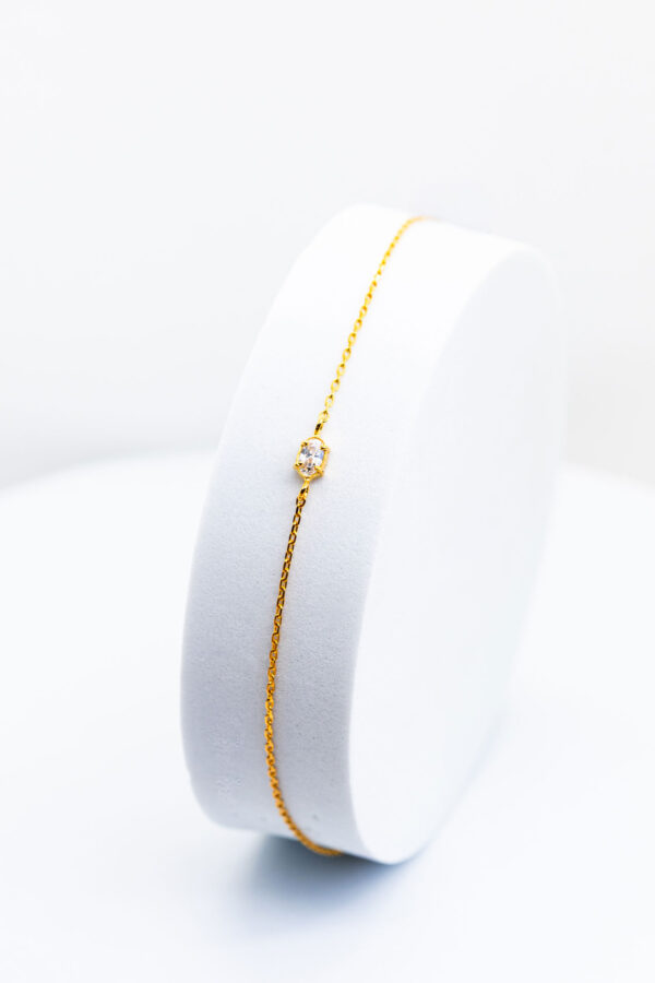 Pulseira homem pedra oval ouro Pulseira homem pedra oval ouro