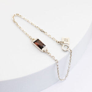 Pulseira Obsidian Prata 925